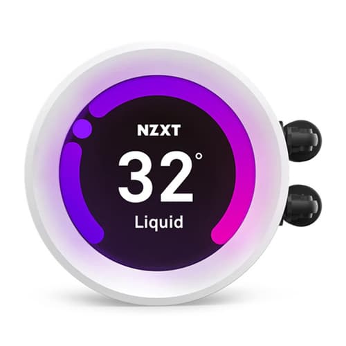 Nzxt Kraken Z63 RGB CPU Liquid Cooler with LCD Display (White)